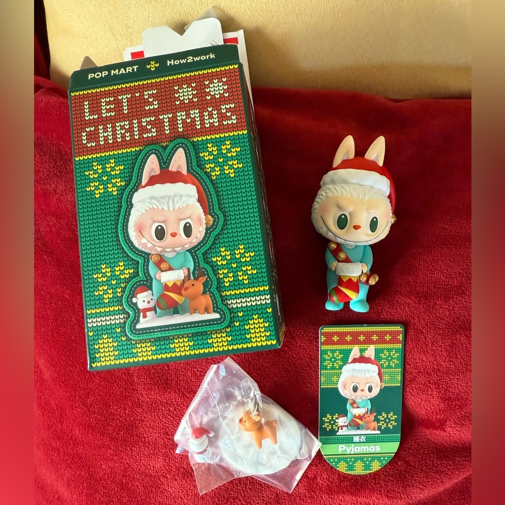 The Monsters Lets Christmas Series Labubu “Pyjamas” Figure